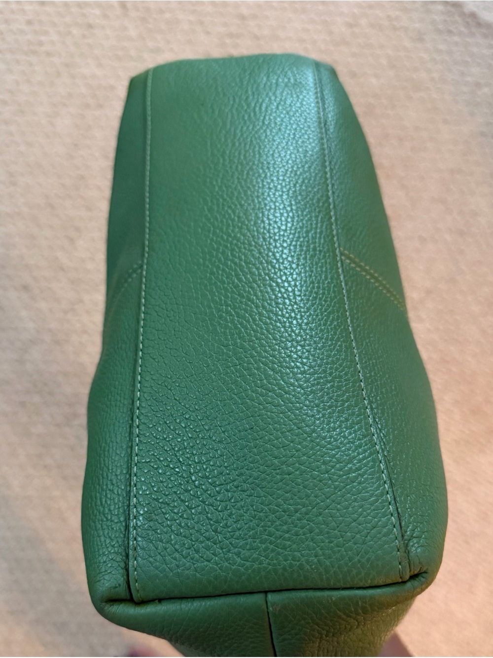 Coach Vintage Pebbled Leather Penelope Lunch Tote Bag in Sea Foam Green. - Picture 9 of 16